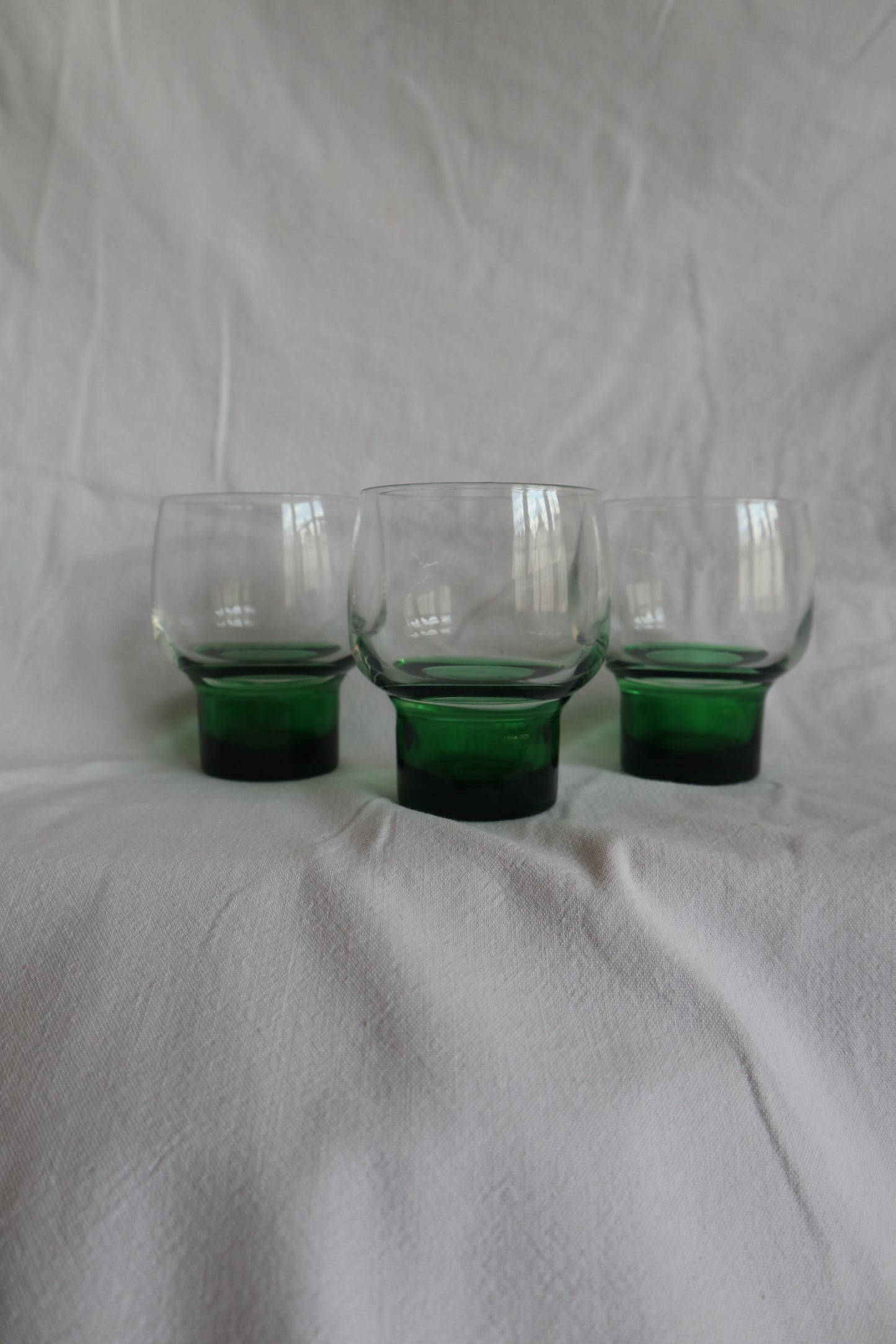 Rare set of mid century French cocktail glasses