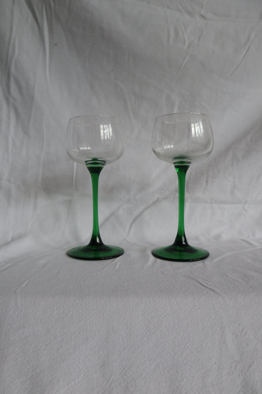 Set of 6 mid-century cocktail glasses