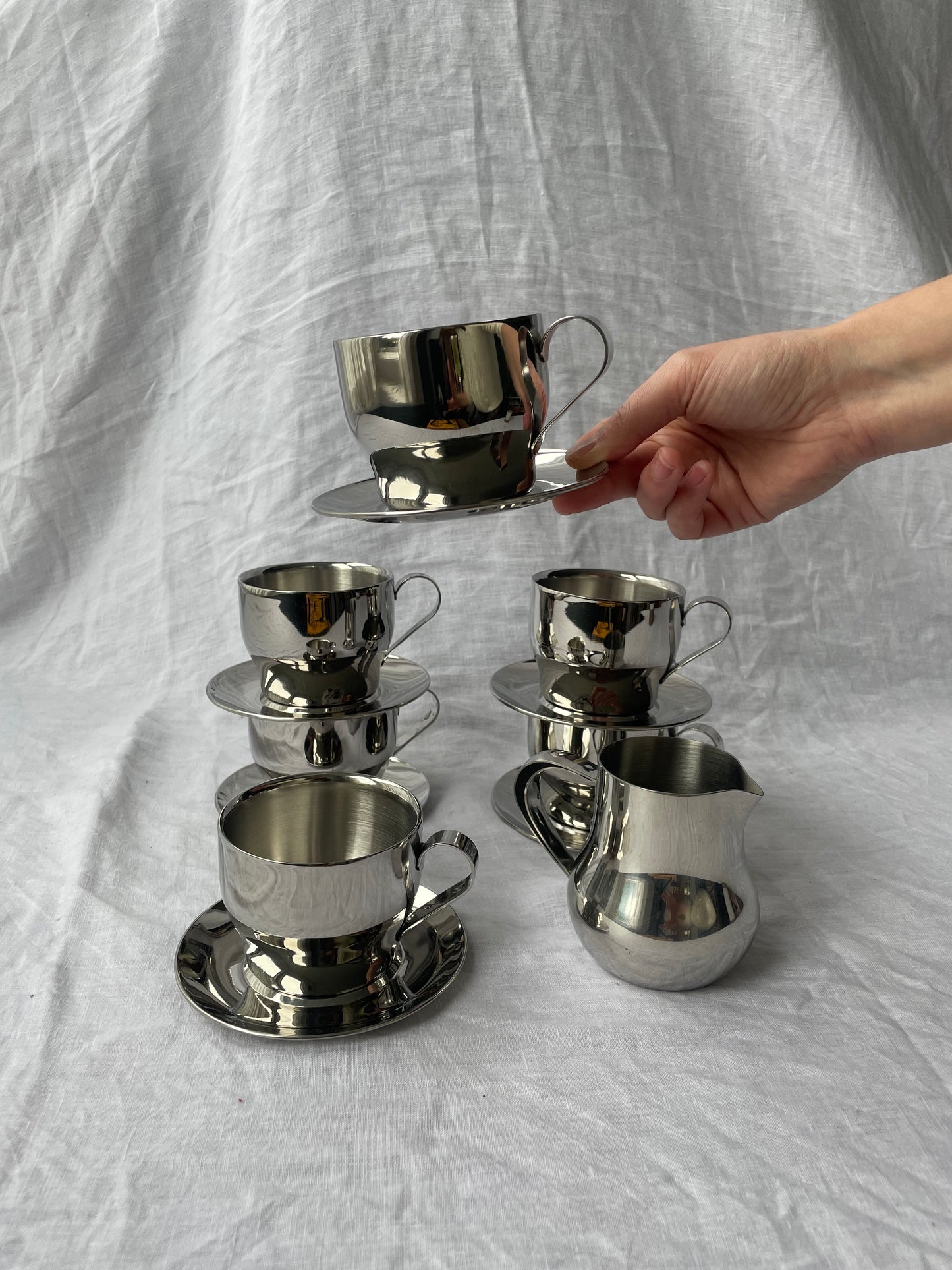 Stainless steel coffee set