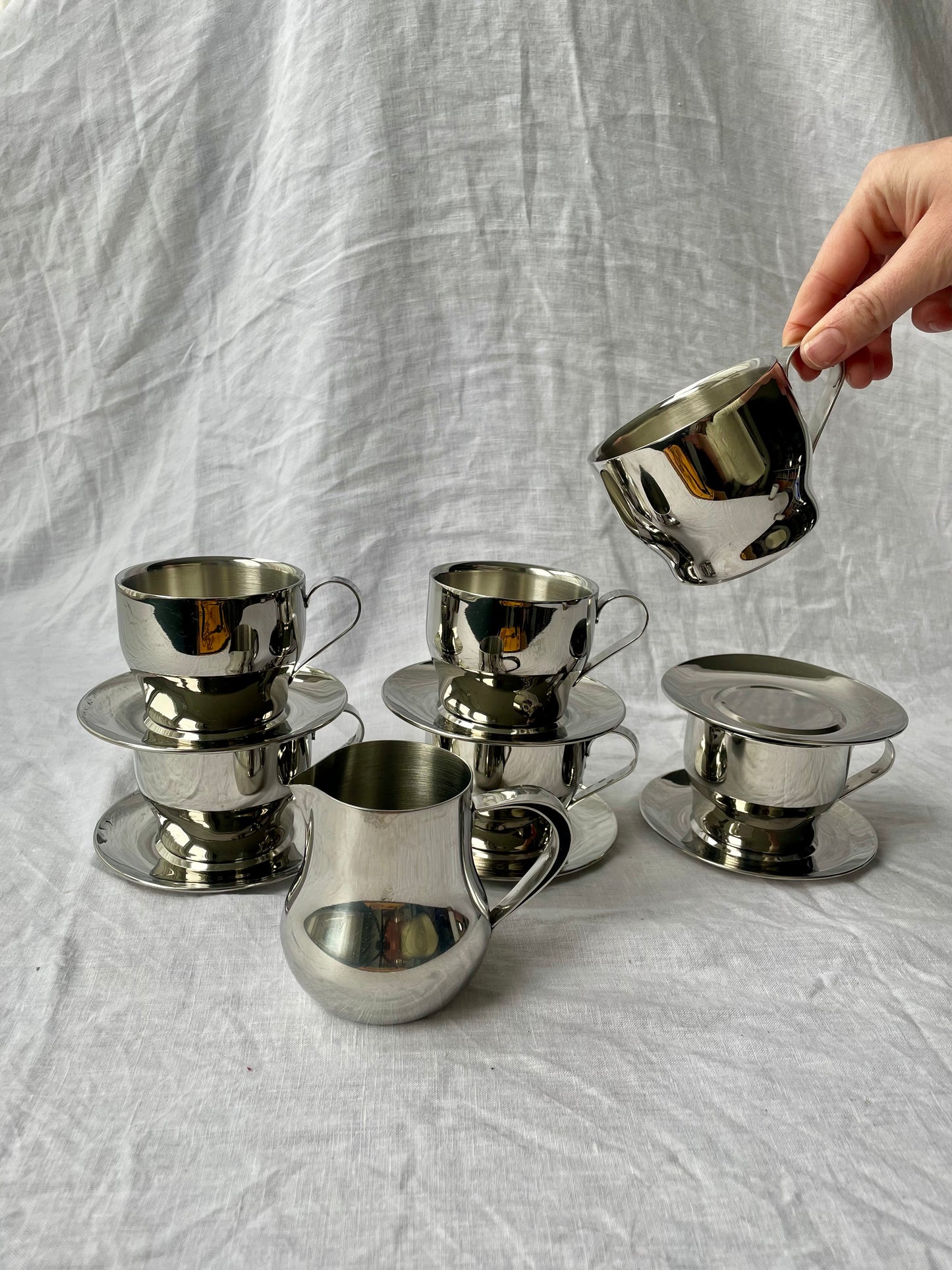 Stainless steel coffee set