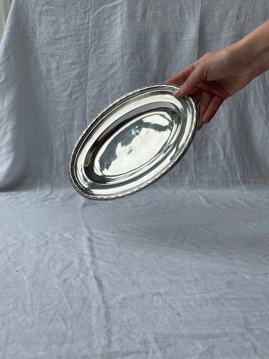 Silver serving plate