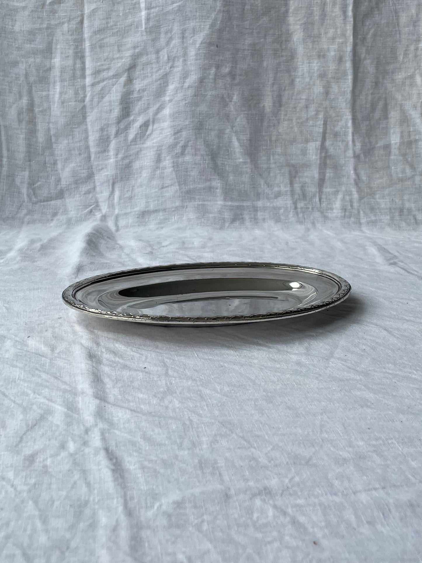 Silver serving plate