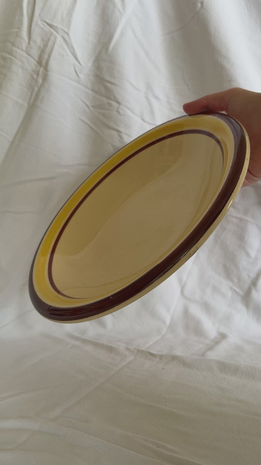 French ceramic serving bowl